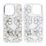 iPhone 16 Pro Cover Mønster MagSafe Blomster