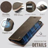 CaseMe iPhone 17 Etui C49 Series Brun