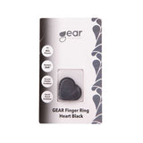 Gear Mobilring Hjerte med stativfunktion Sort