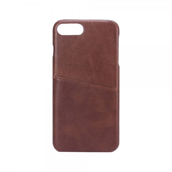 Onsala iPhone 6/6S Plus/iPhone 7 Plus/iPhone 8 Plus Cover med et Kortfag Brun