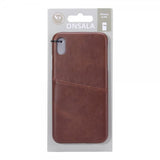 Onsala iPhone X/Xs Cover med én kortlomme Brun