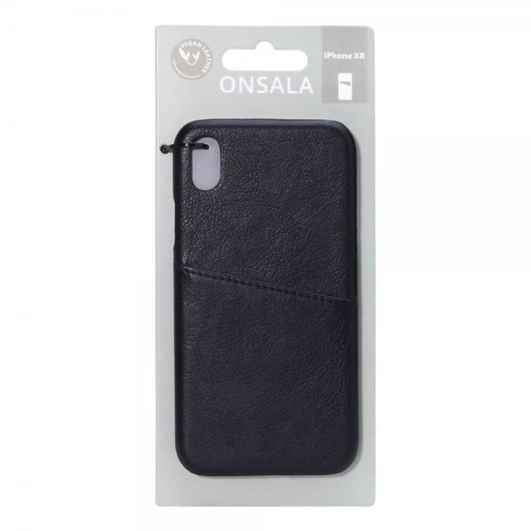 Onsala iPhone Xr Cover med en Kortlomme Sort