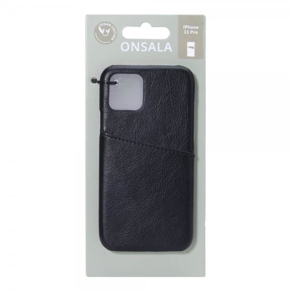 Onsala iPhone 11 Pro Cover med kortholder Sort
