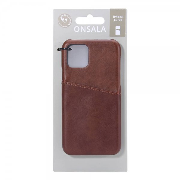 Onsala iPhone 11 Pro Cover med Kortlomme Brun