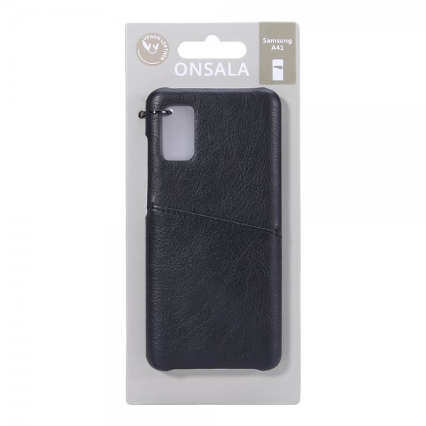 Onsala Samsung Galaxy A41 Cover med en Kortlomme Sort