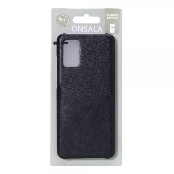 Onsala Samsung Galaxy S20 Plus Cover med en Kortlomme Sort