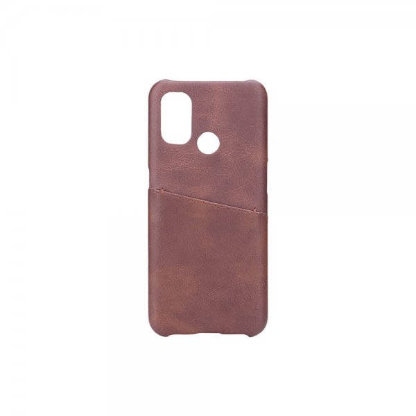 Onsala OnePlus Nord N100 Etui med kortholder Brun