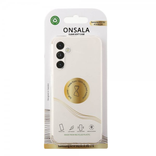 Onsala Samsung Galaxy A14 Cover Genbrugt TPU Transparent