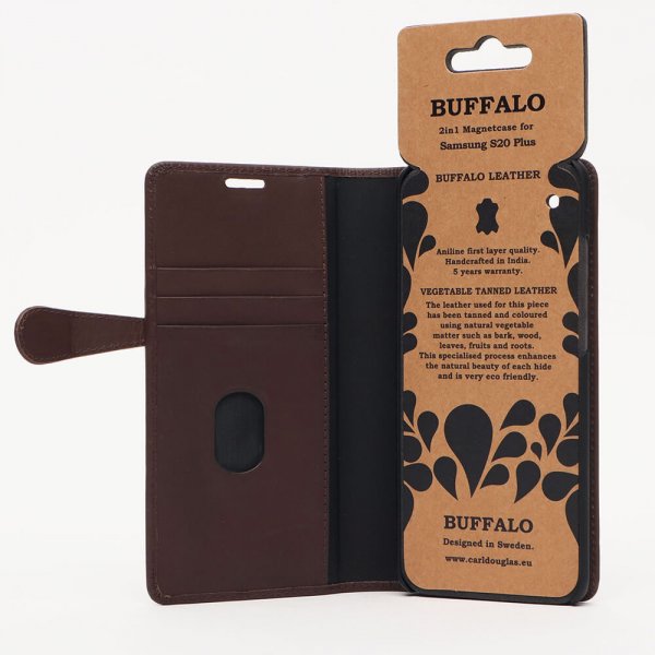 Buffalo Samsung Galaxy S20 Plus Etui 2i1 Magnet Cover Brun