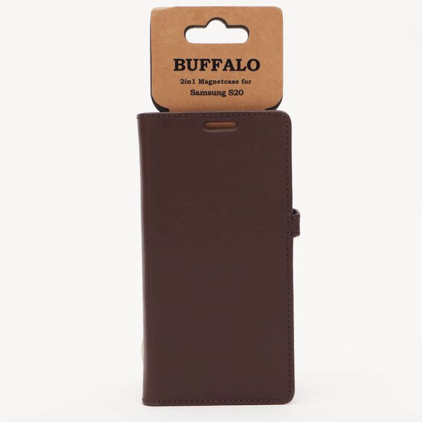 Buffalo Samsung Galaxy S20 Etui 2i1 Magnet Cover Brun