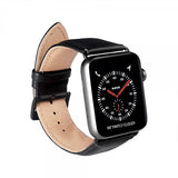 Buffalo Apple Watch 44/45/46mm/Apple Watch Ultra Armbånd Ægte Læder Sort