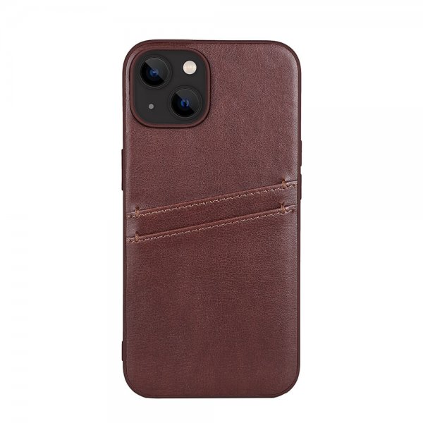 Buffalo iPhone 13/iPhone 14 Cover Backcover med Kortrum Brun