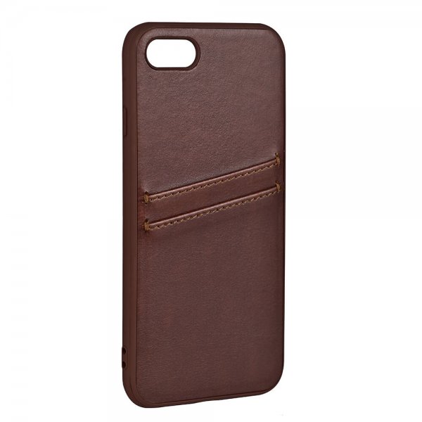 Buffalo iPhone 7/8/SE Cover Bagcover med kortlommer Brun