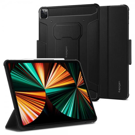 Spigen iPad Pro 12.9 2021 Cover Rugged Armor Pro Sort