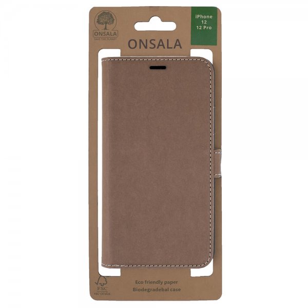 Onsala iPhone 12/iPhone 12 Pro Etui ECO Brun