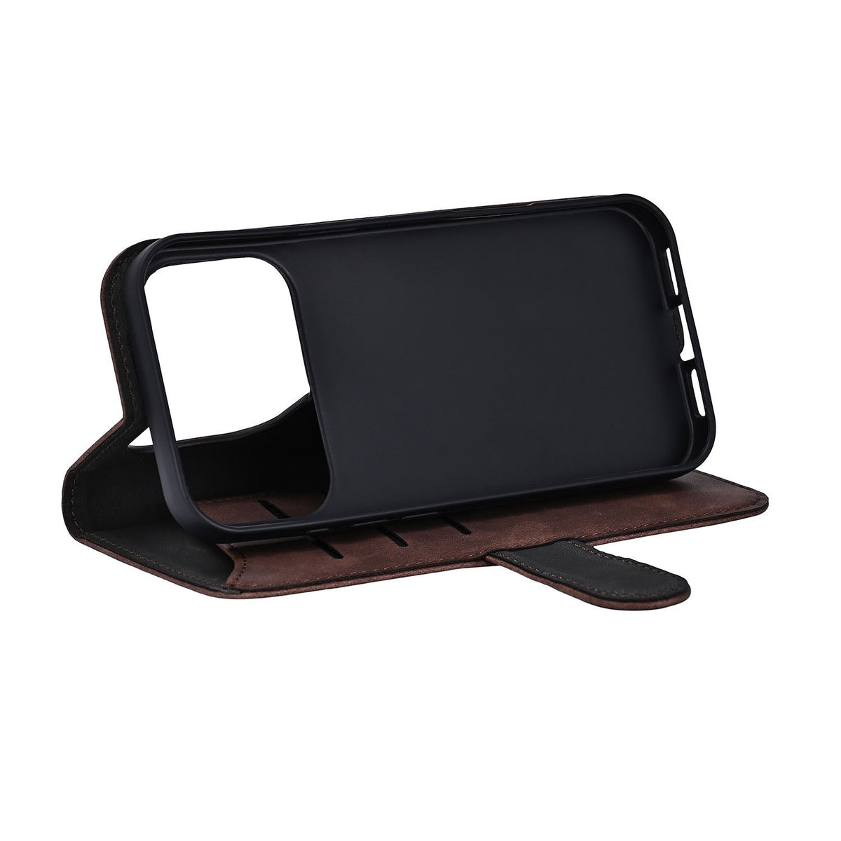 Gear iPhone 17 Pro/iPhone 18 Pro Etui med 3 Kortholder Brun