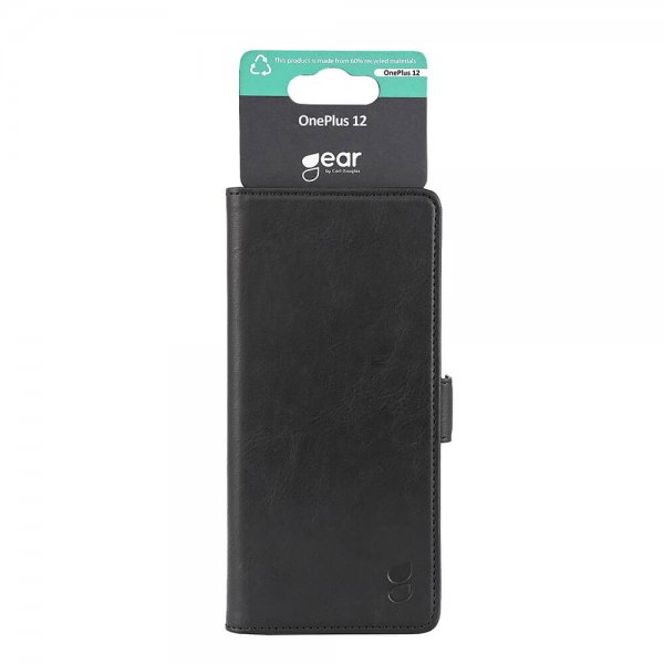 Gear OnePlus 12 Etui 3 Kortlommer Sort