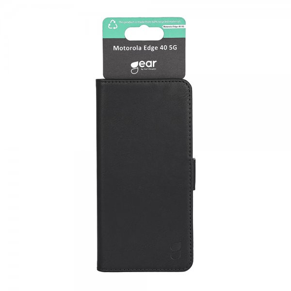 Gear Motorola Edge 40 Etui 3 Kortlommer Sort