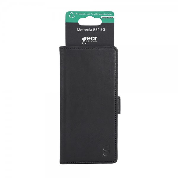 Gear Motorola Moto G54 Etui 3 Kortlommer Sort