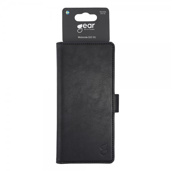 Gear Motorola Moto G53 5G Etui 3 Kortpladser Sort