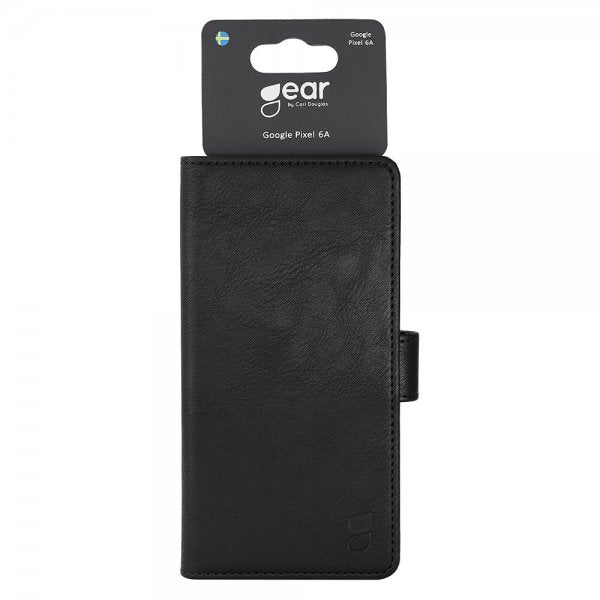 Gear Google Pixel 6a Etui med Kortlomme Sort