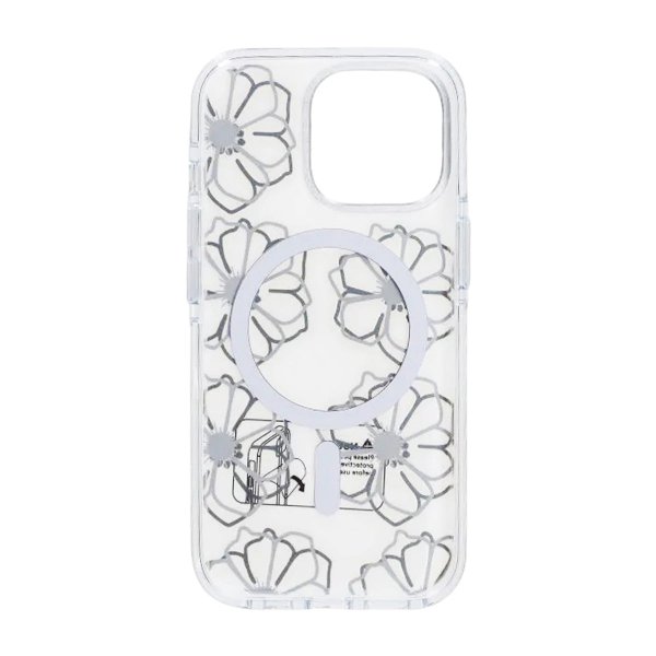 iPhone 15 Pro Max Cover Mønster MagSafe Blomster