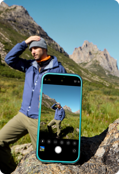 Torras iPhone 17 Pro Max Cover Ostand Q3 Air Glacier Sprint