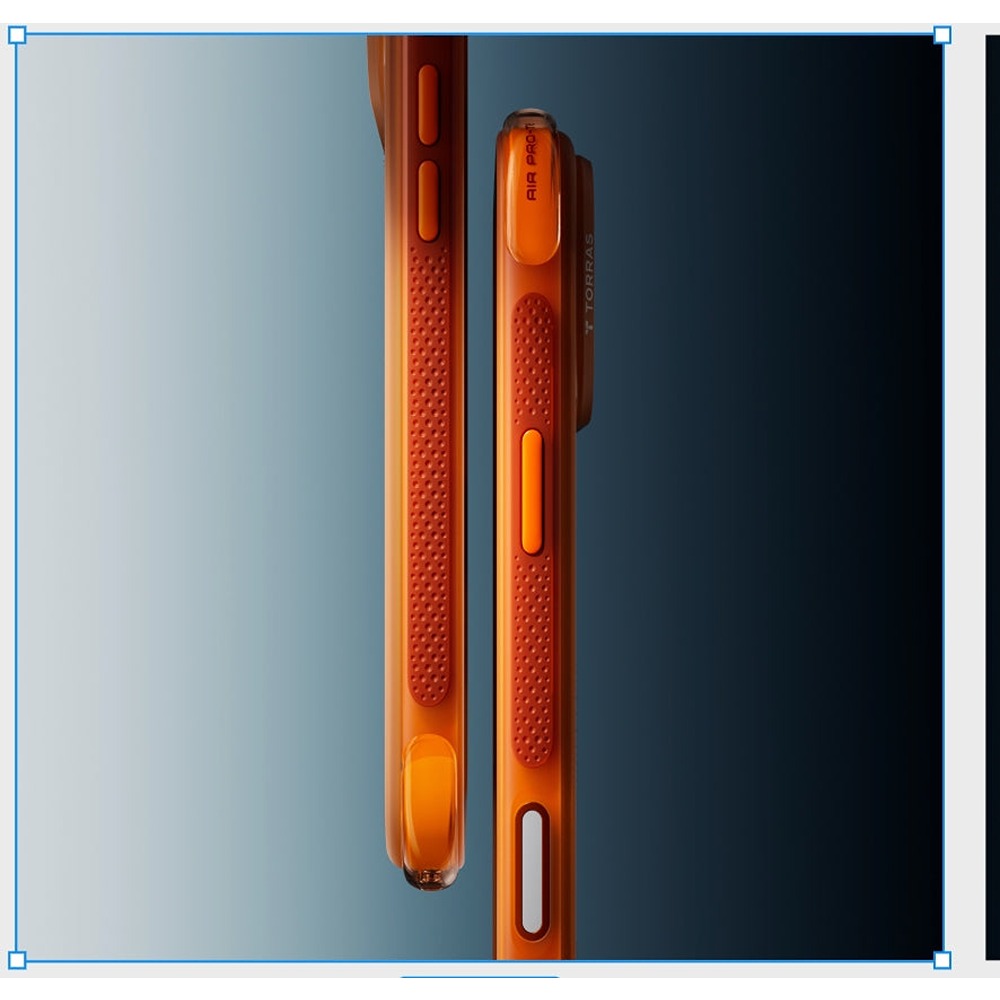 Torras iPhone 17 Pro Cover Ostand Q3 Air Energy Orange