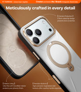 Torras iPhone 17 Pro Cover Ostand Q3 Vegskin Pearl Gray