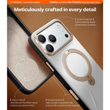 Torras iPhone 17 Pro Cover Ostand Q3 Vegskin Pearl Gray