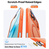 Torras iPhone 17 Pro Max Cover Ostand Q3 Spin Energy Orange