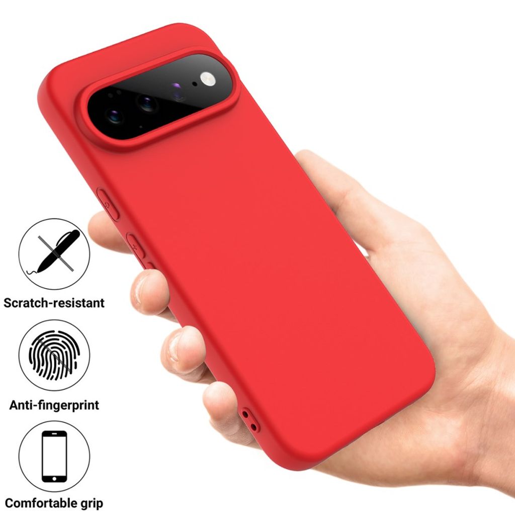 Google Pixel 11 Pro XL Cover med Strap Silikone Rød