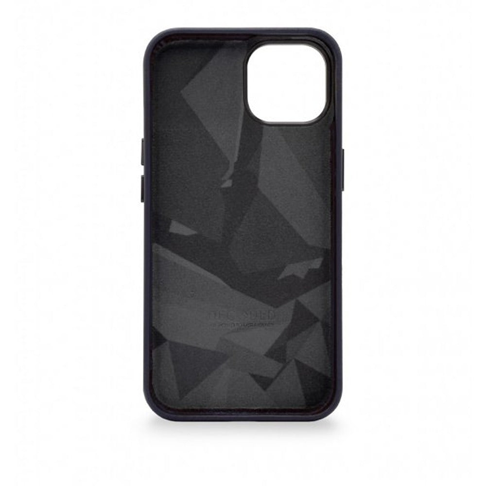 Decoded iPhone 14 Plus Cover Læder Bagside Navy