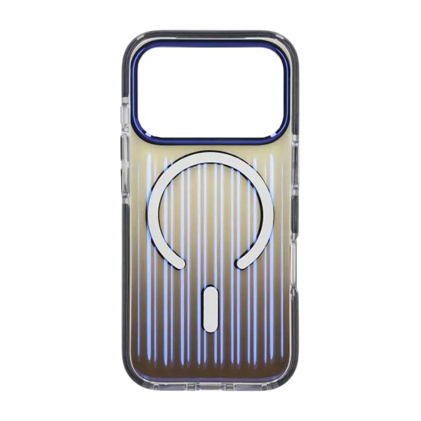 iPhone 17 Pro Max Cover Korrugeret MagSafe Sort Transparent
