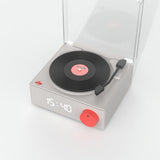 Mobility on Board Højttaler Vækkeur Vinyl Retro Grå