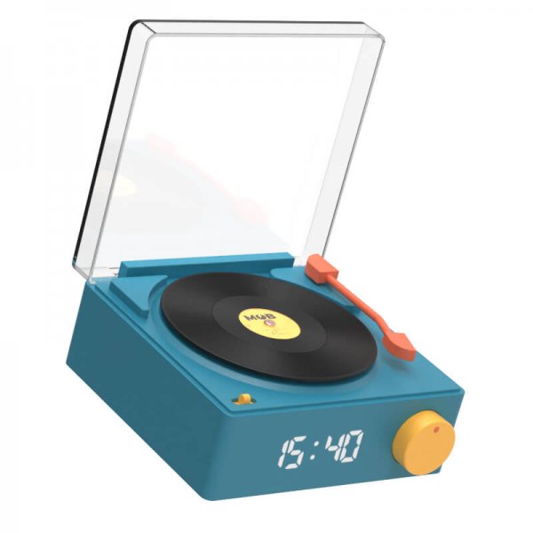 Mobility on Board Højttaler Vækkeur Vinyl Retro Blå