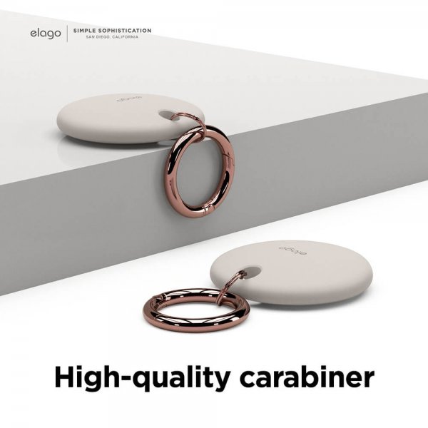 Elago Cover med Nøglering til AirTag Lysegrå