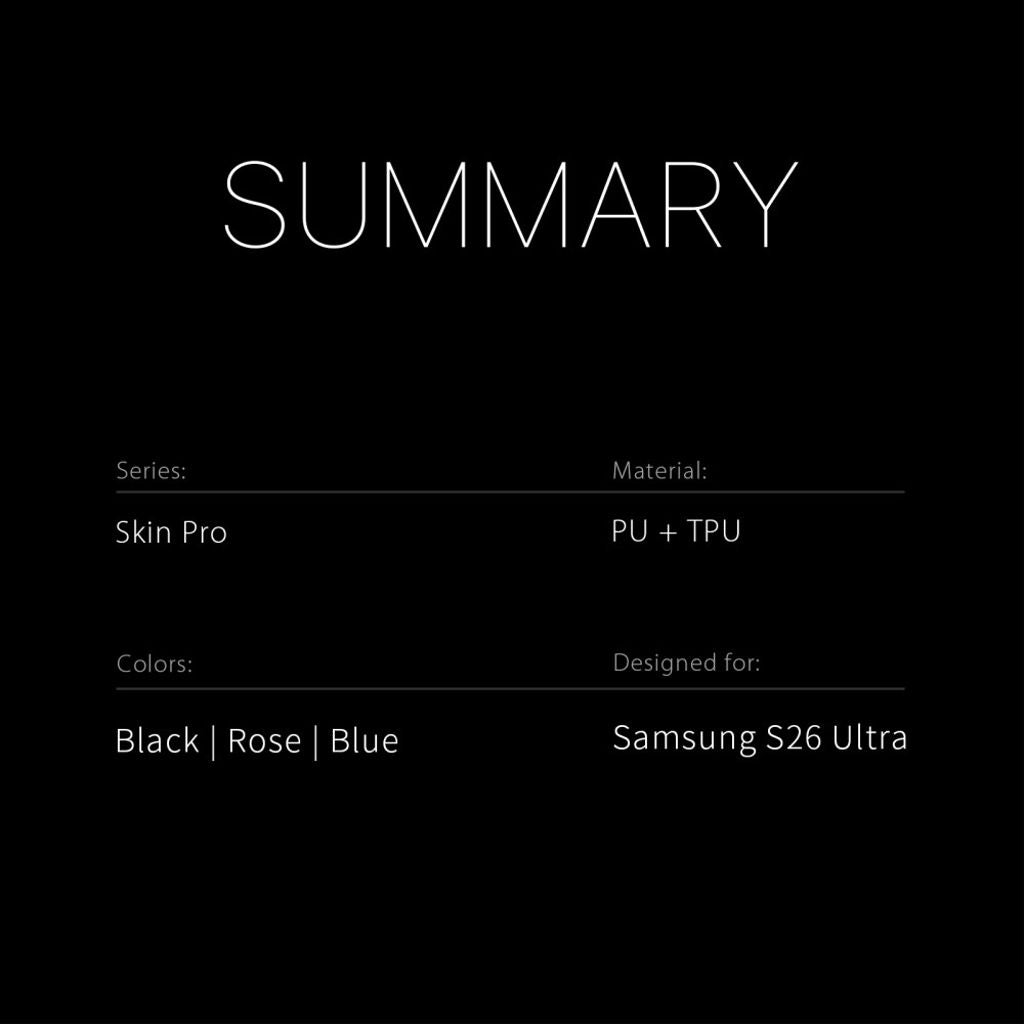 Dux Ducis Samsung Galaxy S26 Ultra Etui Skin Pro Series Lyserød