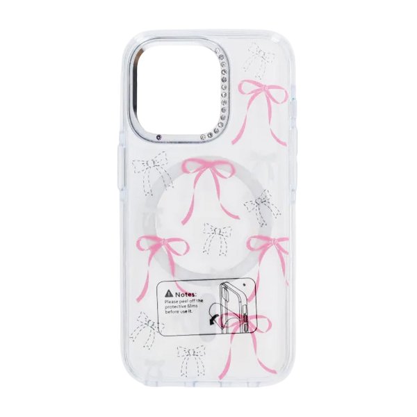 iPhone 15 Pro Cover Mønster MagSafe Roset