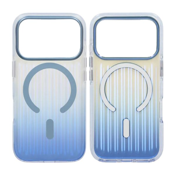 iPhone 17 Pro Max Cover Bølget MagSafe Blå