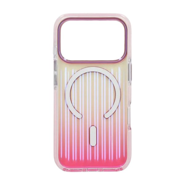iPhone 17 Pro Cover Bølget MagSafe Pink