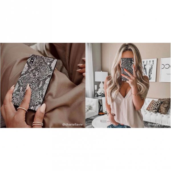 iDecoz iPhone X/Xs Cover Square Case Python