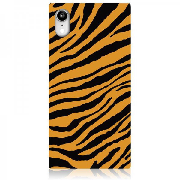 iDecoz iPhone Xr Cover Square Case Tiger