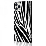 iDecoz iPhone 11 Pro Max Cover Square Case Zebra