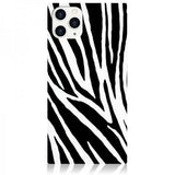 iDecoz iPhone 11 Pro Cover Square Case Zebra