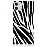 iDecoz iPhone 11 Cover Square Case Zebra