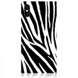 iDecoz iPhone X/Xs Cover Square Case Zebra