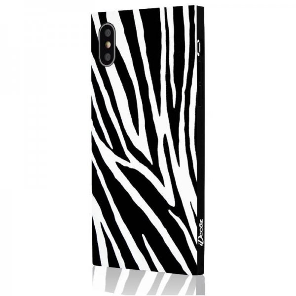 iDecoz iPhone X/Xs Cover Square Case Zebra