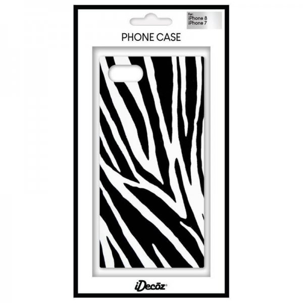 iDecoz iPhone 7/8/SE Cover Square Case Zebra