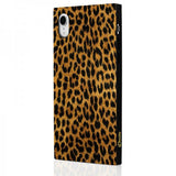 iDecoz iPhone Xr Cover Square Case Leopard